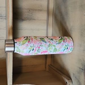 Mary Square Charlotte Stainless Steel Floral Bottle